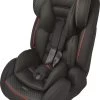 Carkids Verstelbaar Kinderautostoeltje Zwart En Rood | Kinderautostoel Groep 1-2-3 Met Isofix En Top Tether Connector | Kinderen Van 9 Maanden -12 Jaar | 9-36 Kg