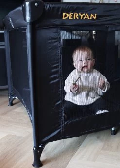 Deryan Kinderbox - Inklapbare Box - 100x100cm - Zwart -Kinderwagens Winkel 853x1200 8