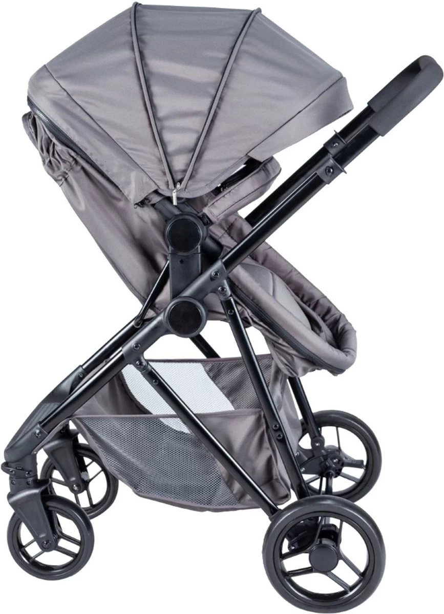 Bebies First Combi 3 In 1 Kinderwagen Optima- Grijs - Inc. Reiswieg, Zitting & Autostoel 13 Bebies First Combi 3 In 1 Kinderwagen Optima- Grijs - Inc. Reiswieg, Zitting & Autostoel - Afbeelding 13