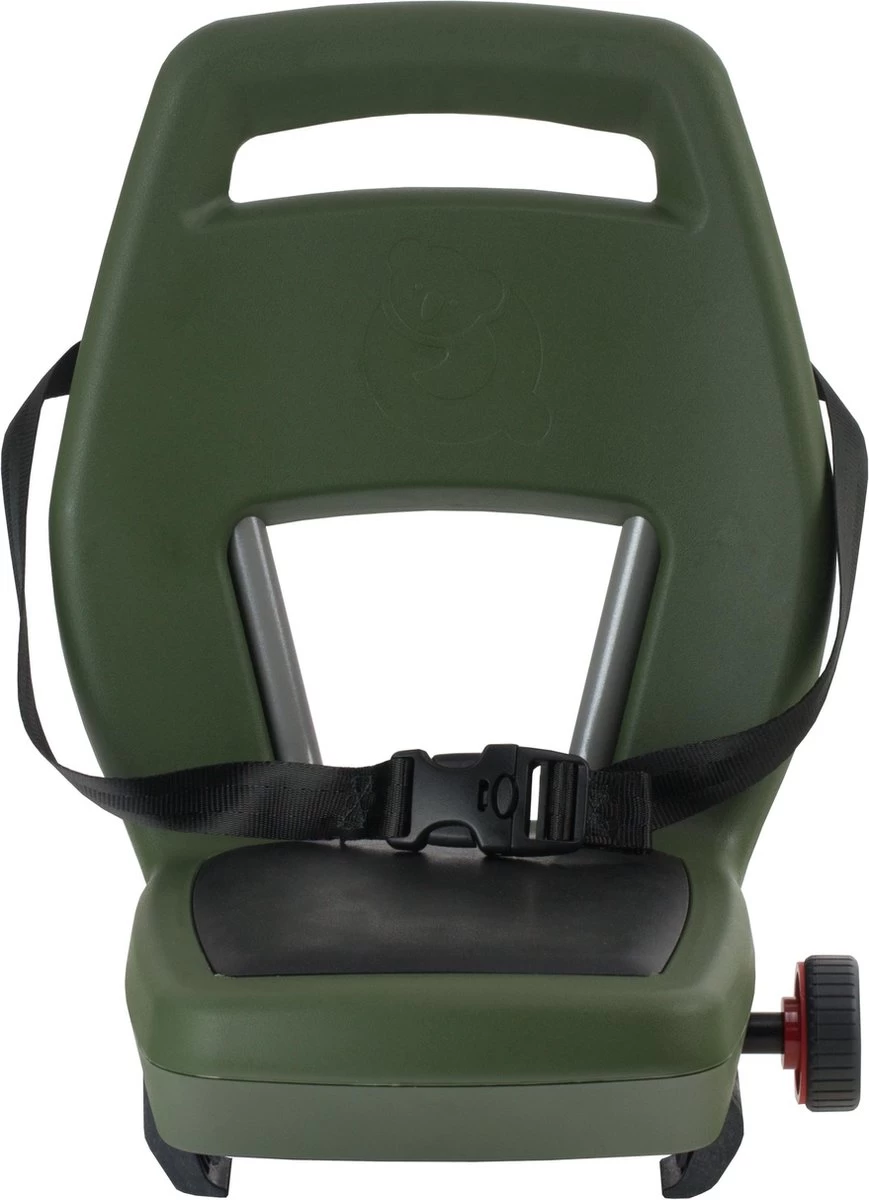 Qibbel 6+ Junior Fietsstoeltje Achter - Legergroen Met Zwart Kussentje 10 Qibbel 6+ Junior Fietsstoeltje Achter - Legergroen Met Zwart Kussentje - Afbeelding 10