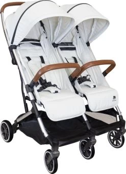 Deryan Luxe Rolo X2 Dubbele Buggy - Duo Buggy - Creme
