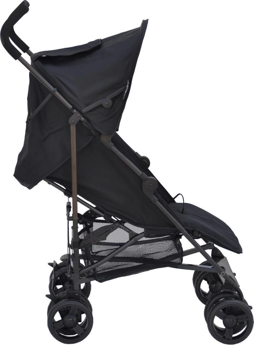 Bebies First Buggy - Plooibuggy - Lichtgewicht - 5 Standen - Comfortabele Rugleuning & Tot 22 Kg - Zwart 4 Bebies First Buggy - Plooibuggy - Lichtgewicht - 5 Standen - Comfortabele Rugleuning & Tot 22 Kg - Zwart - Afbeelding 4