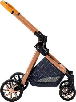 Merkloos Kinderwagen 3-in-1 – Luxe Kinderwagen - Buggy – Wandelwagen - Multifunctioneel – Opklapbaar – Incl Autostoel – Blauw -Kinderwagens Winkel 887x1200 8