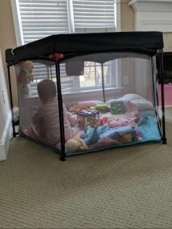 Deryan Draagbare Kinderbox - Zwart - Vaste Matrasbodem - Reisbox - Campingbedje -Kinderwagens Winkel 902x1200 1