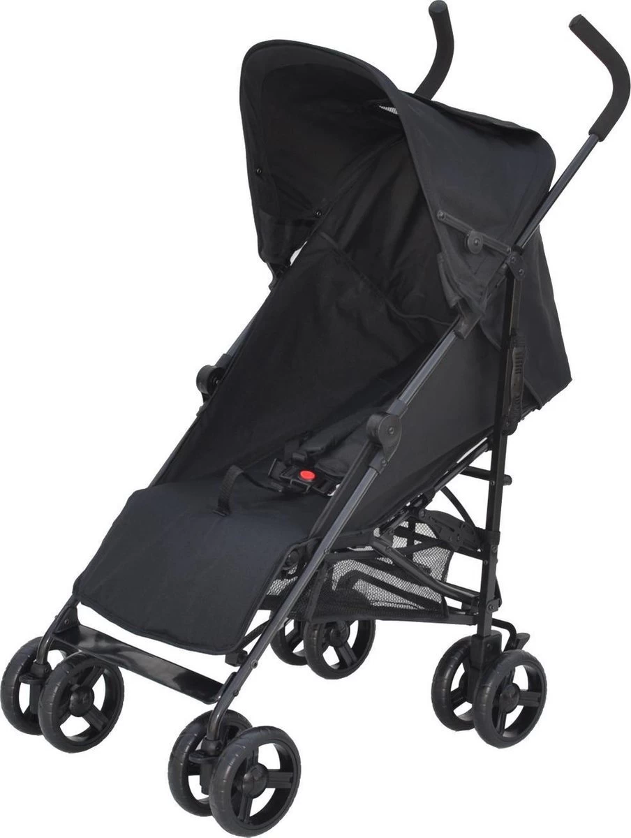 Bebies First Buggy - Plooibuggy - Lichtgewicht - 5 Standen - Comfortabele Rugleuning & Tot 22 Kg - Zwart 6 Bebies First Buggy - Plooibuggy - Lichtgewicht - 5 Standen - Comfortabele Rugleuning & Tot 22 Kg - Zwart - Afbeelding 6