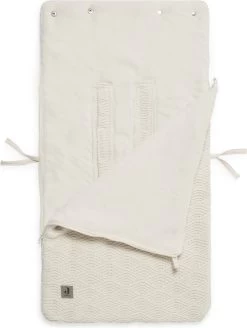 Jollein Voetenzak Voor Autostoel & Kinderwagen - River Knit - Cream White -Kinderwagens Winkel 904x1200 13