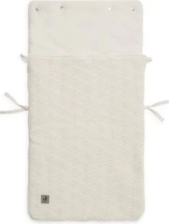 Jollein Voetenzak Voor Autostoel & Kinderwagen - River Knit - Cream White -Kinderwagens Winkel 907x1200 7