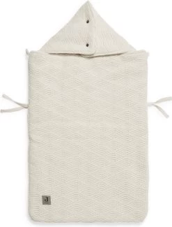 Jollein Voetenzak Voor Autostoel & Kinderwagen - River Knit - Cream White -Kinderwagens Winkel 911x1200 9