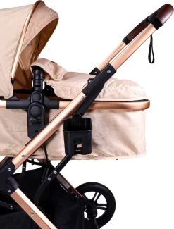 Ding Juna Kinderwagen 3 In 1 - Beige/Rose - Combi Kinderwagen Incl. Autostoel -Kinderwagens Winkel 913x1200 9