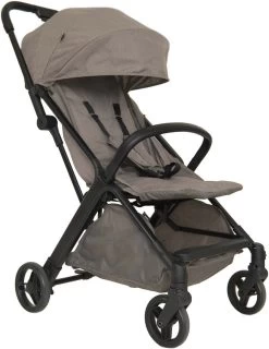 Prénatal Compact Buggy - Traploos Verstelbare Rugleuning - Inklapbaar Met 1 Hand - Plooibuggy - Taupe -Kinderwagens Winkel 925x1200 1