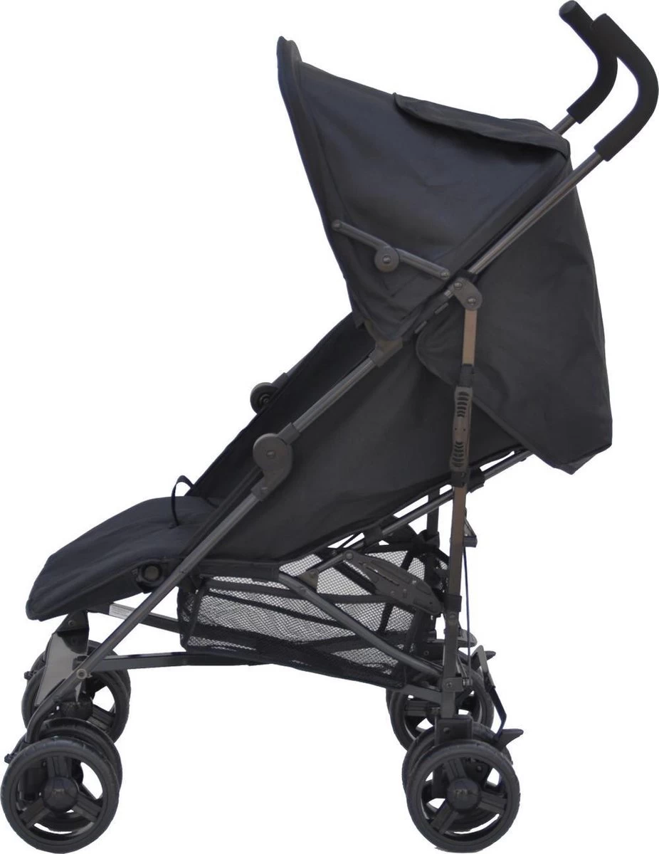 Bebies First Buggy - Plooibuggy - Lichtgewicht - 5 Standen - Comfortabele Rugleuning & Tot 22 Kg - Zwart 3 Bebies First Buggy - Plooibuggy - Lichtgewicht - 5 Standen - Comfortabele Rugleuning & Tot 22 Kg - Zwart - Afbeelding 3