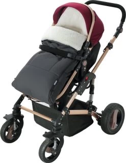 Monzana Voetenzak - Voor Kinderwagen Of Stoeltje - 93x56cm Grijs -Kinderwagens Winkel 927x1200 5