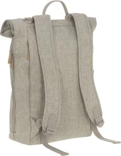 LÄSSIG Luiertas Rolltop Backpack Rugzak Incl Verschoningsmatje Choco Mélange Limited Edition -Kinderwagens Winkel 933x1200 6