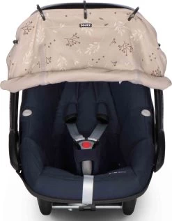 Dooky Universal Cover Zonnescherm Kinderwagen - Romantic Leaves Beige -Kinderwagens Winkel 934x1200 1
