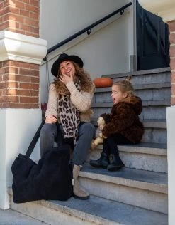 Mozz Mom Bag Teddy Suede Black