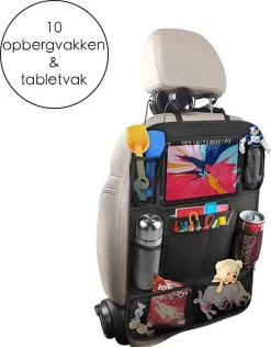 Flokoo Autostoel Organizer Voor Kinderen - Opbergsysteem Auto - Zwart -Kinderwagens Winkel 938x1200