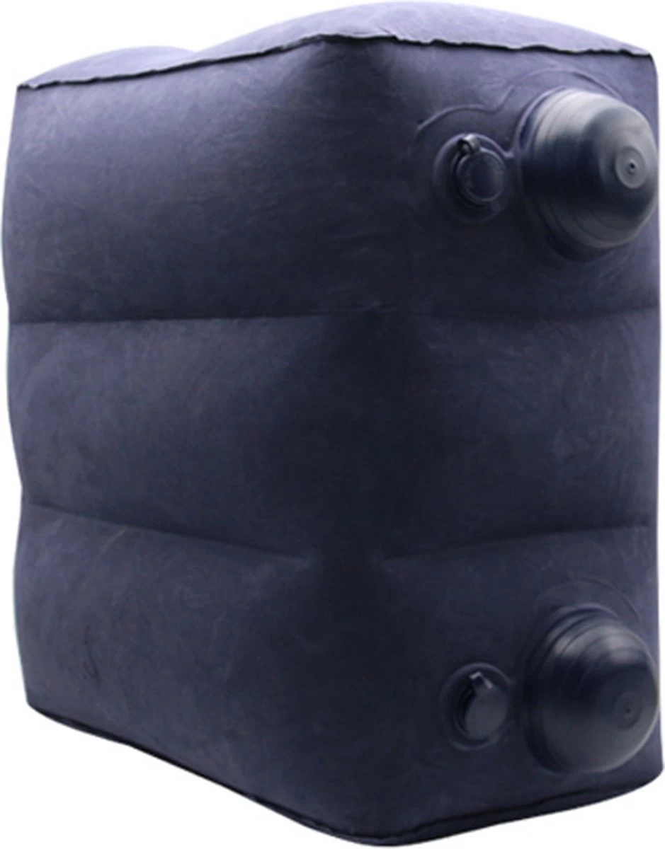 TDR-Opblaasbaar Voetkussen - 3 Hoogtestanden - Vliegtuigbedje - Blauw 6 TDR-Opblaasbaar Voetkussen - 3 Hoogtestanden - Vliegtuigbedje - Blauw - Afbeelding 6