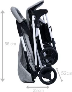 Buggy Kidsee Genius Grijs -Kinderwagens Winkel 940x1200