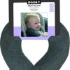 Dooky Neck Pillow Nekkussen Zacht Velours Grijs