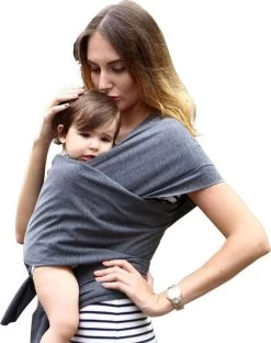 Baby Draagdoek Wrap Sling Comfortabel En Veilig 95% Katoen En 5% Spandex Natuurlijke Verfstof BuitenBaby