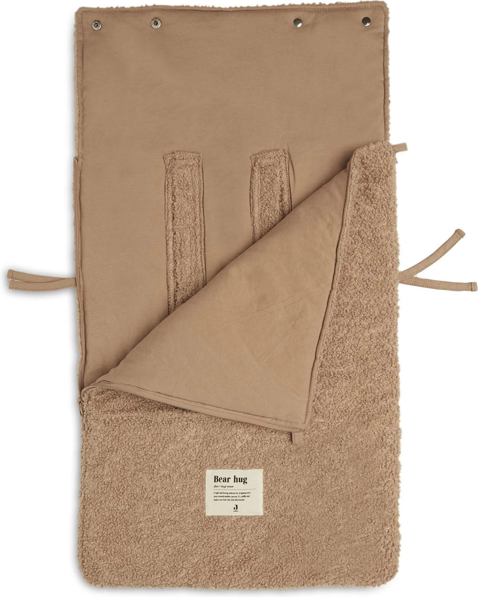 Jollein Voetenzak Voor Autstoel & Kinderwagen Boucle - Biscuit 3 Jollein Voetenzak Voor Autstoel & Kinderwagen Boucle - Biscuit - Afbeelding 3