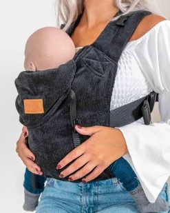 ByKay - Draagzak - Click Carrier Classic - Ribbed Velvet Smoky Black -Kinderwagens Winkel 960x1200 26