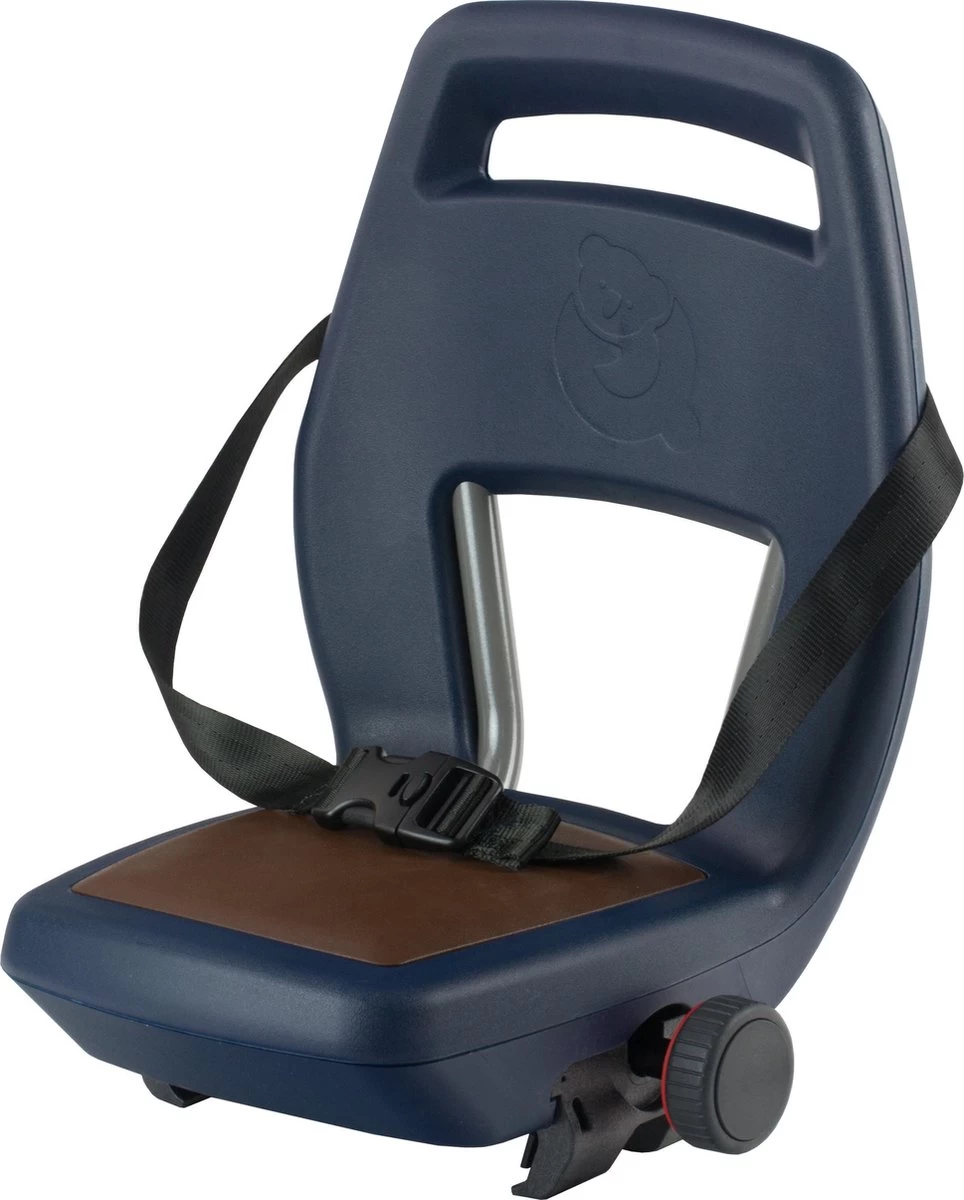 Qibbel 6+ Junior Fietsstoeltje Achter - Blauw Met Bruin Kussentje 1 Qibbel 6+ Junior Fietsstoeltje Achter - Blauw Met Bruin Kussentje