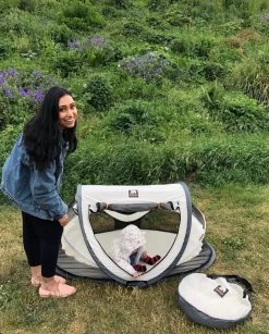 Deryan Peuter Luxe Campingbedje – Inclusief Zelfopblaasbare Matras - Cream -Kinderwagens Winkel 967x1200 5