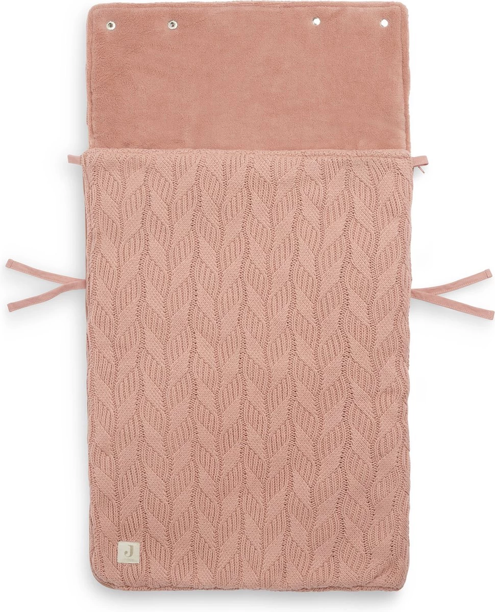 Jollein Voetenzak Voor Autostoel & Kinderwagen - Spring Knit - Rosewood 3 Jollein Voetenzak Voor Autostoel & Kinderwagen - Spring Knit - Rosewood - Afbeelding 3