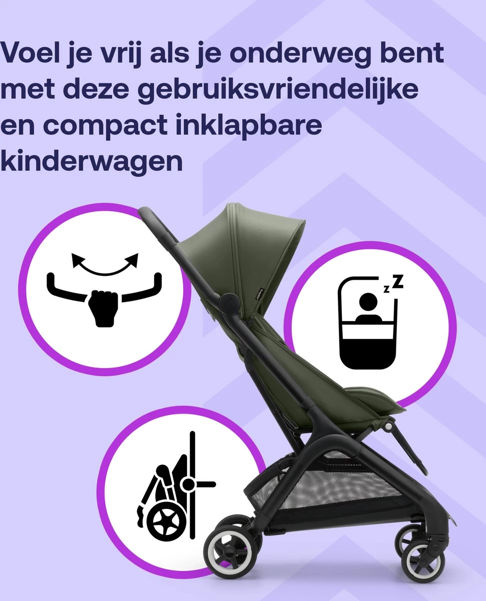 Bugaboo Butterfly Forest Green-Buggy 6 Bugaboo Butterfly Forest Green-Buggy - Afbeelding 6