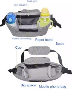 3 In 1 Kinderwagen Tas Universele Wandelwagen | Luiertas Draagtas Reistas Met Fles En Bekerhouder | - Zwart 18 3 In 1 Kinderwagen Tas Universele Wandelwagen | Luiertas Draagtas Reistas Met Fles En Bekerhouder | - Zwart -Kinderwagens Winkel 972x1200 6