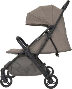 Prénatal Compact Buggy - Traploos Verstelbare Rugleuning - Inklapbaar Met 1 Hand - Plooibuggy - Taupe