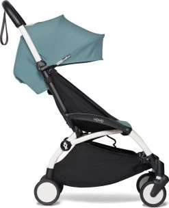 Babyzen YOYO² Buggy 6+ Aqua Frame Wit -Kinderwagens Winkel 974x1200 1