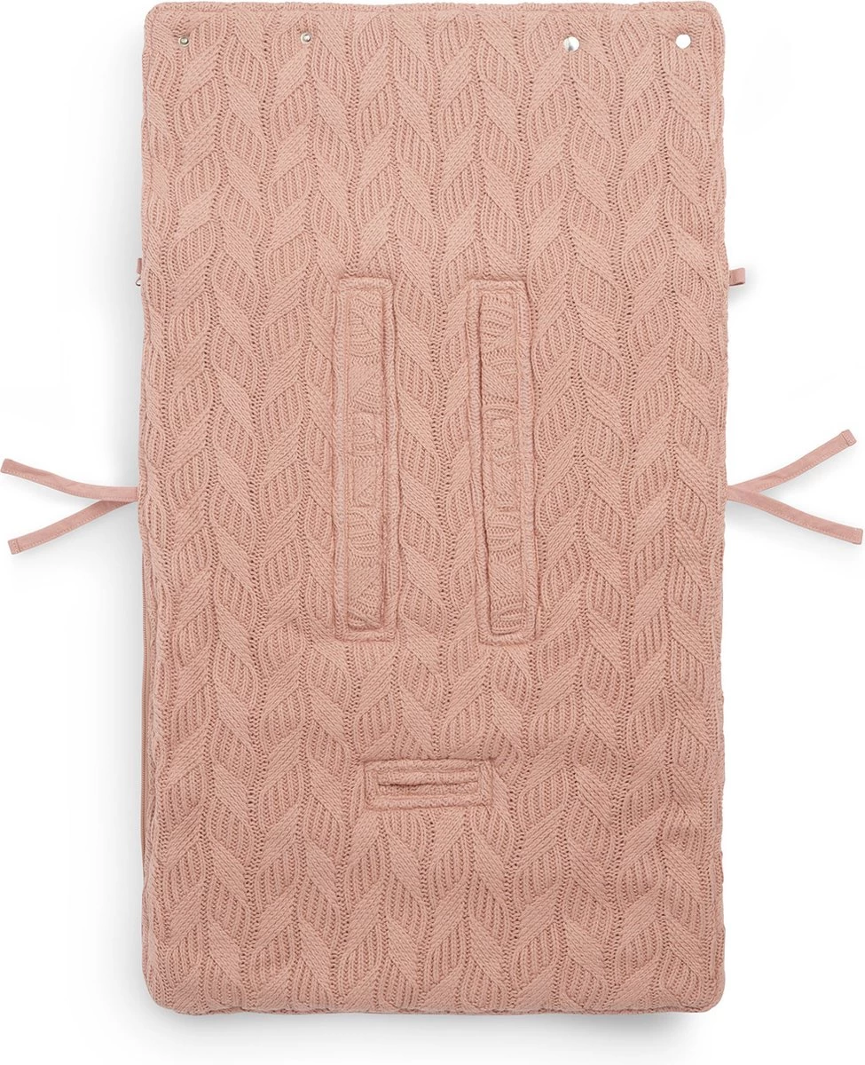 Jollein Voetenzak Voor Autostoel & Kinderwagen - Spring Knit - Rosewood 8 Jollein Voetenzak Voor Autostoel & Kinderwagen - Spring Knit - Rosewood - Afbeelding 8