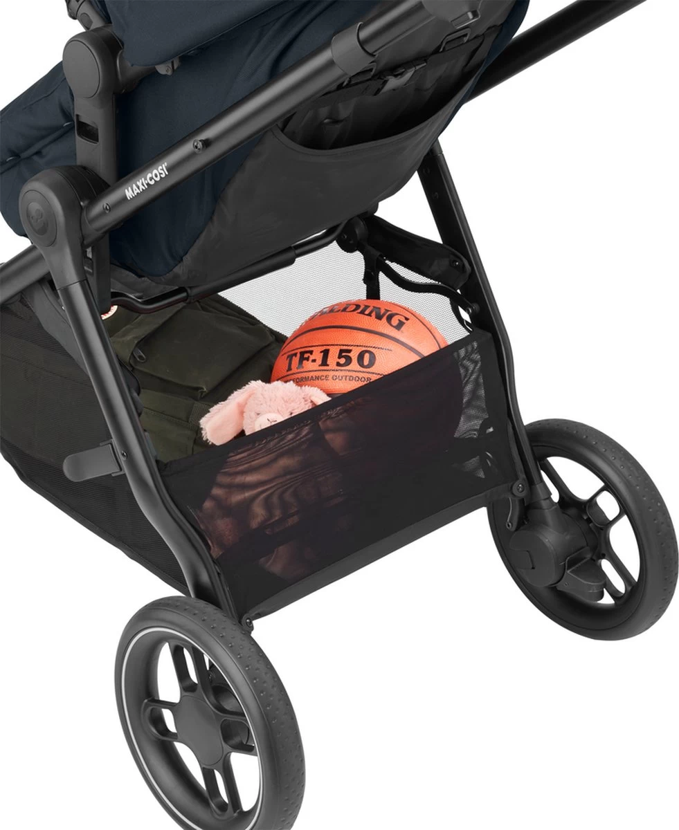 Maxi-Cosi Zelia³ Kinderwagen - Essential Graphite (zwart Frame + Bruin Leer) 4 Maxi-Cosi Zelia³ Kinderwagen - Essential Graphite (zwart Frame + Bruin Leer) - Afbeelding 4