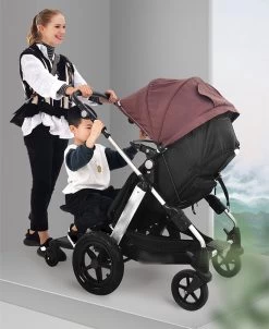 Merkloos Meerijdplankje Universeel Buggy/Kinderwagen - Kinderwagen Accessoire Met Afneembaar Zitje Van Hoogwaardige Kwaliteit - Verstelbaar Meerijdplankje -Kinderwagens Winkel 983x1200 4