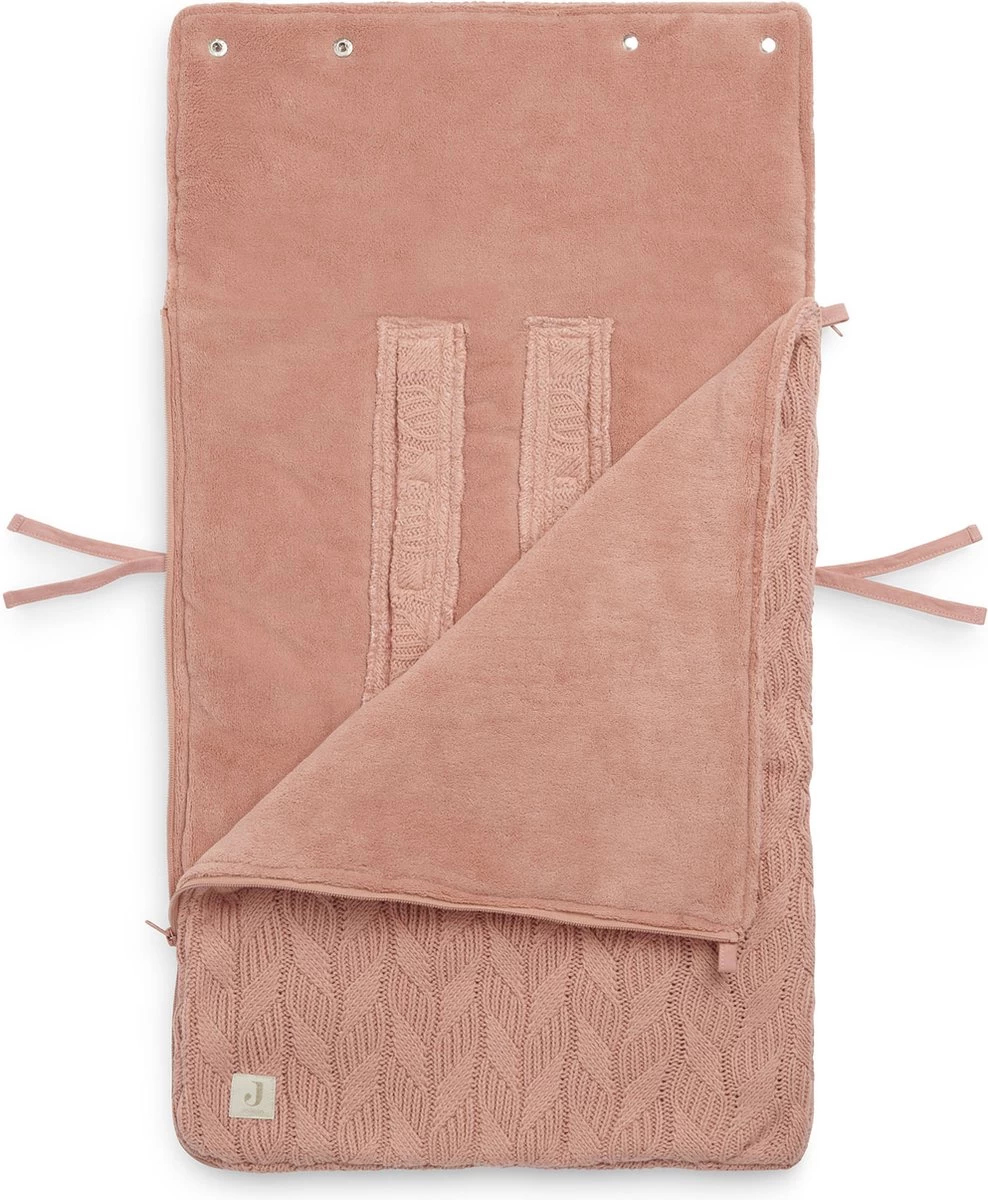Jollein Voetenzak Voor Autostoel & Kinderwagen - Spring Knit - Rosewood 6 Jollein Voetenzak Voor Autostoel & Kinderwagen - Spring Knit - Rosewood - Afbeelding 6